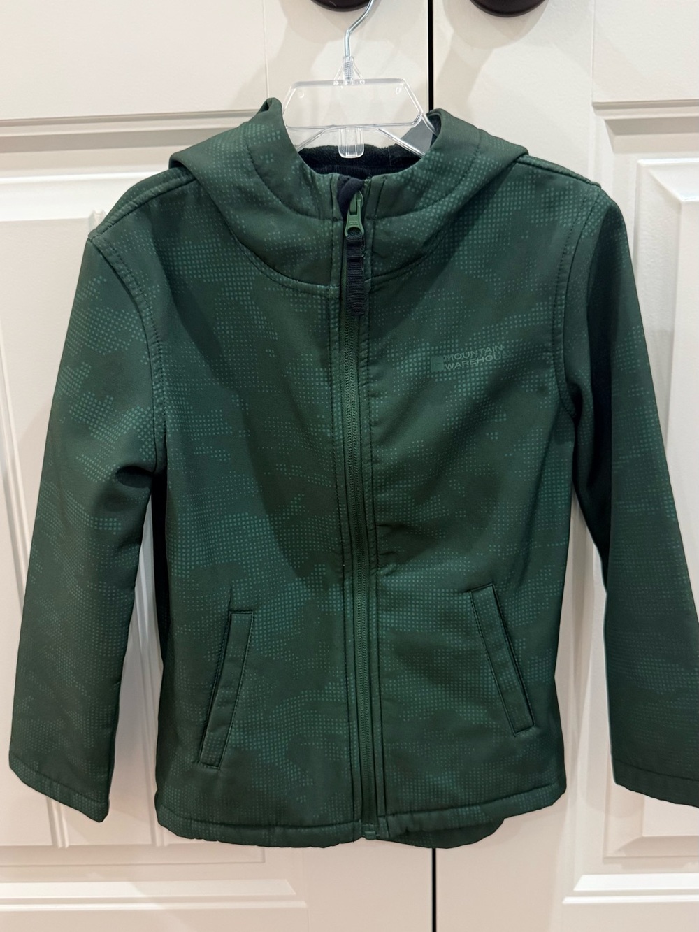 Mountain Hardwear Green and Black Hooded Fleece Jacket